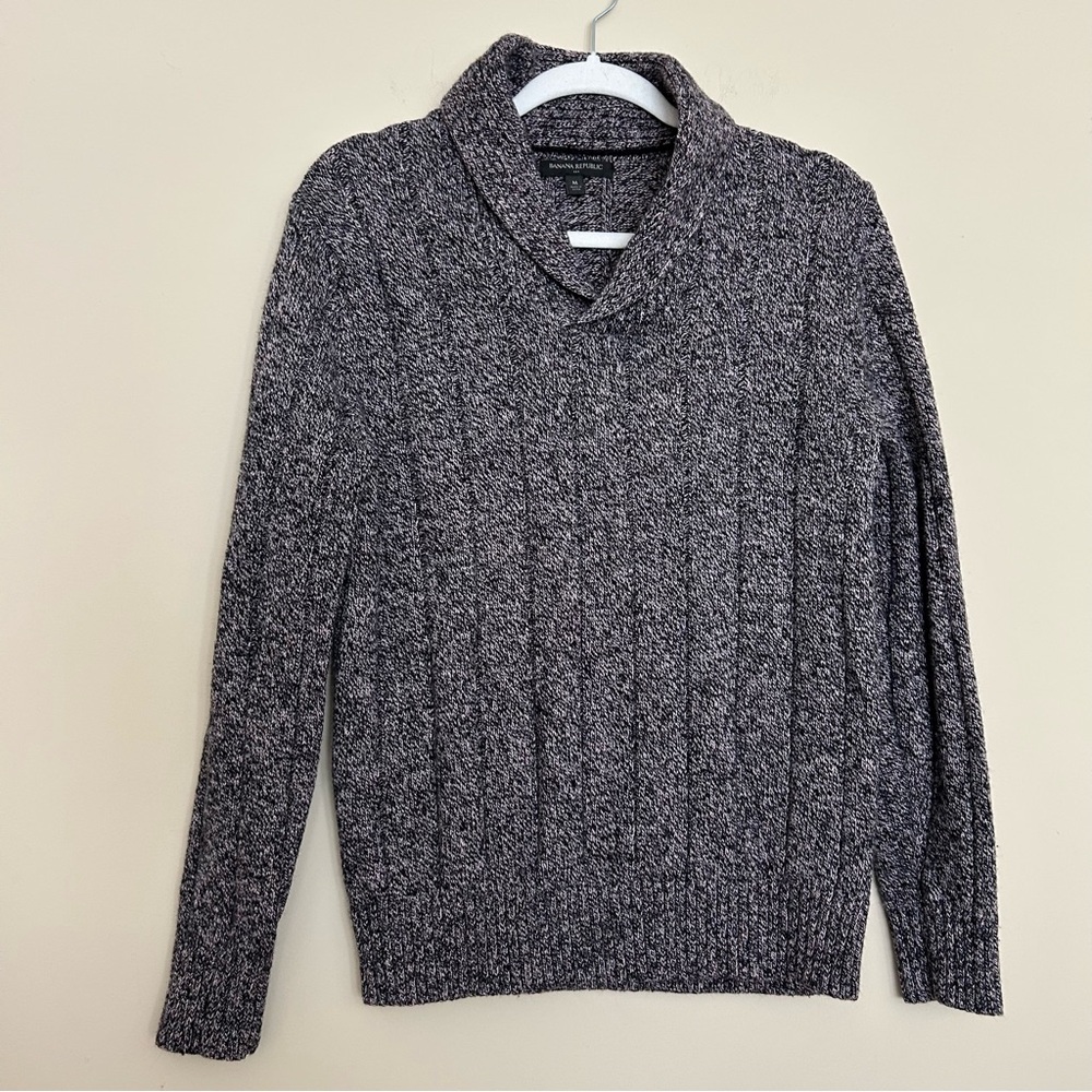 Banana Republic Women’s Heathered Gray Knit  Sweater